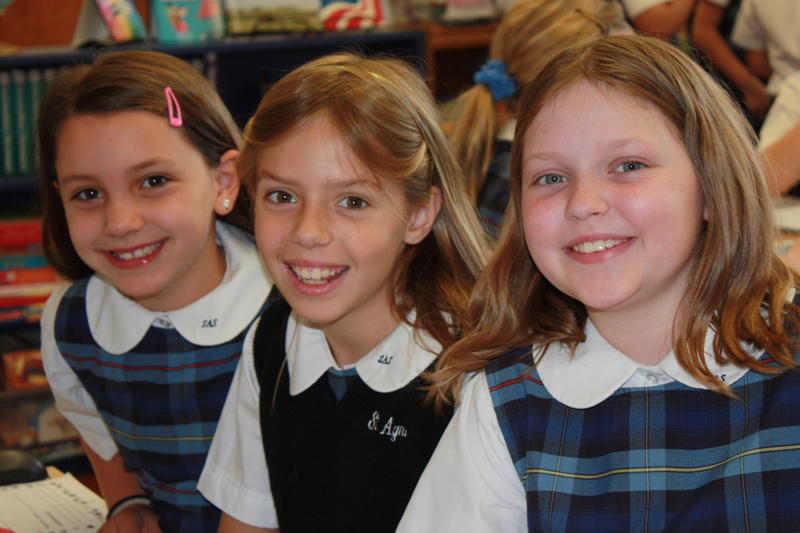 3rd Grade Smiling Girls Saint Agnes School 
